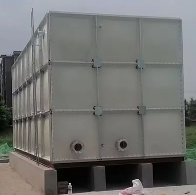 Стекловолокно укрепленный пластиковый резервуар GRP панель Водяной бак 1000L-1000000L вместимость
