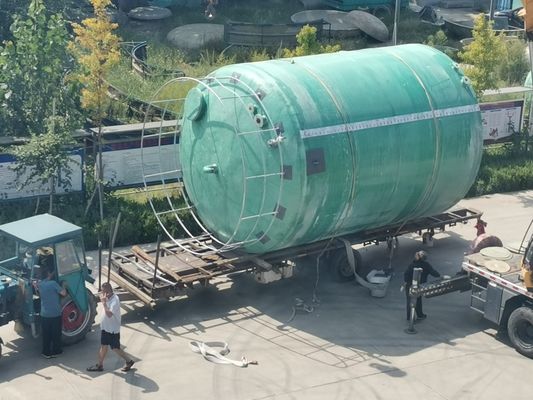 Химическая промышленность Frp горизонтальный резервуар прочный коррозионный