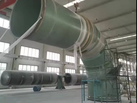 Плавный круглый Grp Frp Волоконно-стеклянный укрепленный пластиковый трубки диаметром 300-2600 мм