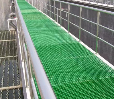 Ультрафиолетовые свободные гладкие FRP формованные стекловолокна решетки 38x38x38 мм GRP деревянные решетки