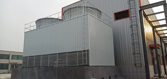 FRP GRP Структура двойной воздухозаборной водой охлаждающая башня Крос-поток квадрата низкий шум
