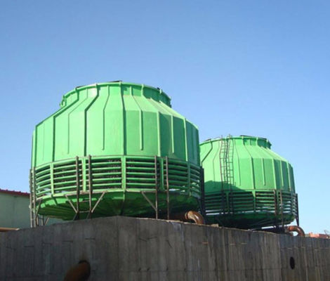 Круговая охлаждающая башня типа GRP FRP 500-1000 тонн Быстрое снижение температуры