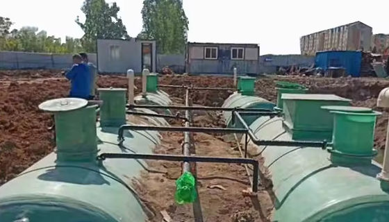 Волокно-укрепленные пластиковые FRP Складные баки Очистка сточных вод Цилиндрическая форма