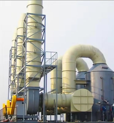 Промышленная FRP GRP поглощающая башня для очистки хвостовых газов и газовых туманных кислот