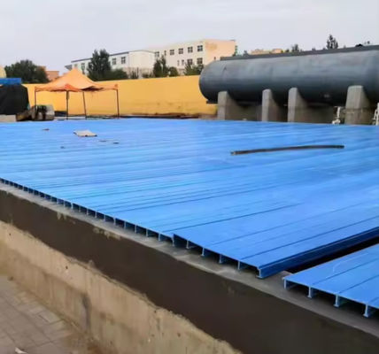 Стекловолоконные Grp Frp Аркированные дождевые покрытия Пултрудированные профили для канализационных баков