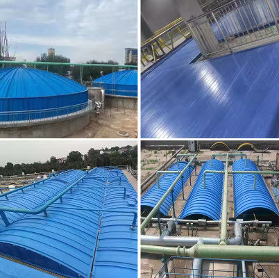 Покрытие резервуара для сбора газа и сточных вод ФРП ГРП Покрытие резервуара для сточных вод высокая прочность