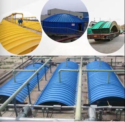 Профессиональные канализационные бассейны GRP покрытие пластины, газосборная крыша FRP крыша