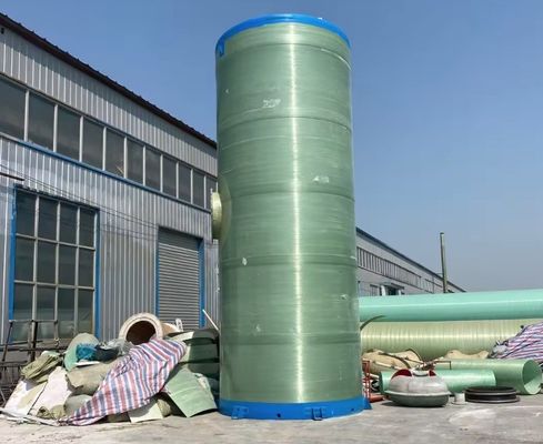 IP68 Интеллектуальная ГРП ФРП насосная станция стекловолокно Зарытая насосная станция