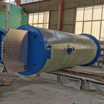 IP68 Интеллектуальная ГРП ФРП насосная станция стекловолокно Зарытая насосная станция