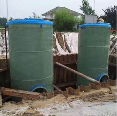 Frp GRp Интегрированная подъемная станция насос, Сбор дождевой воды канализация подъемная станция