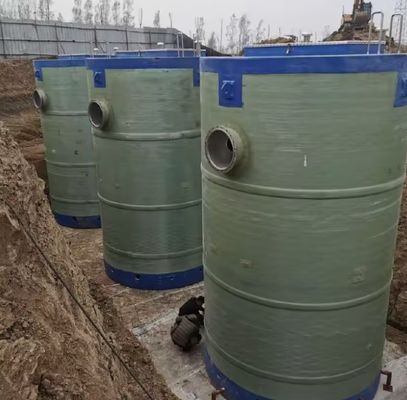Frp Интегрированная водяная подъемная станция Grp Зарытая канализация Дождевая вода Полностью автоматическая