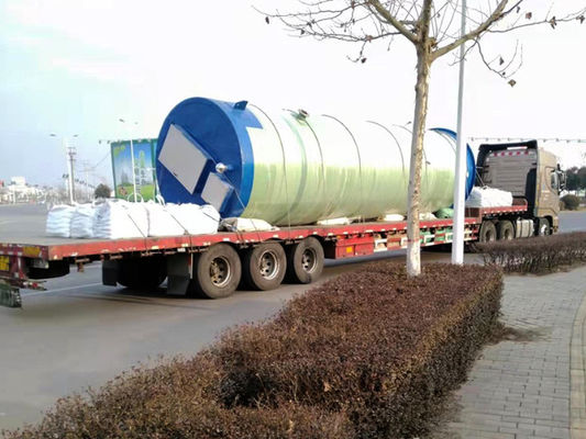 100м3/ч Frp Дождевая вода канализация Префабрикованные насосные станции Интегрированная подъемная насосная станция