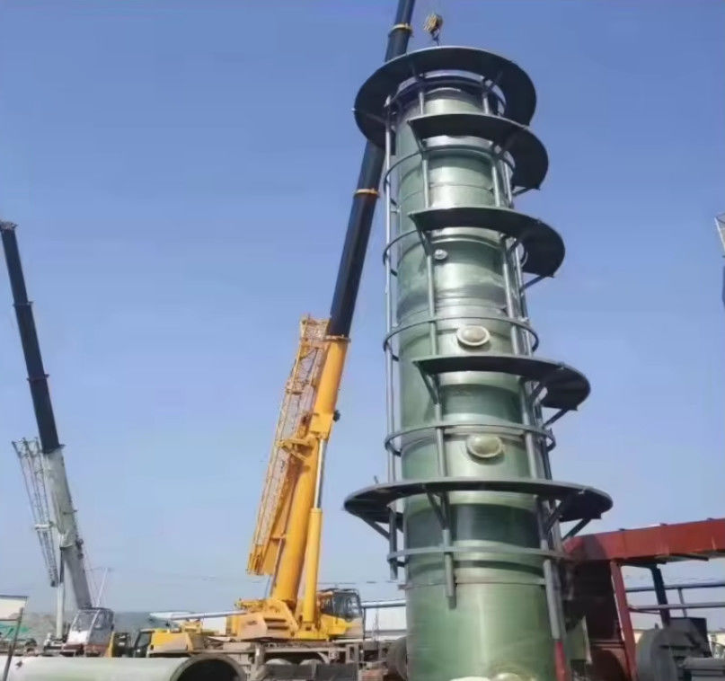 Промышленная поглощающая башня из стекловолокна GRP Frp для очистки отходов кислотной очистки газов